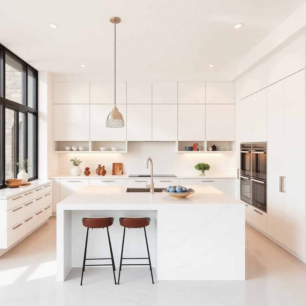 Cozinha modular branca